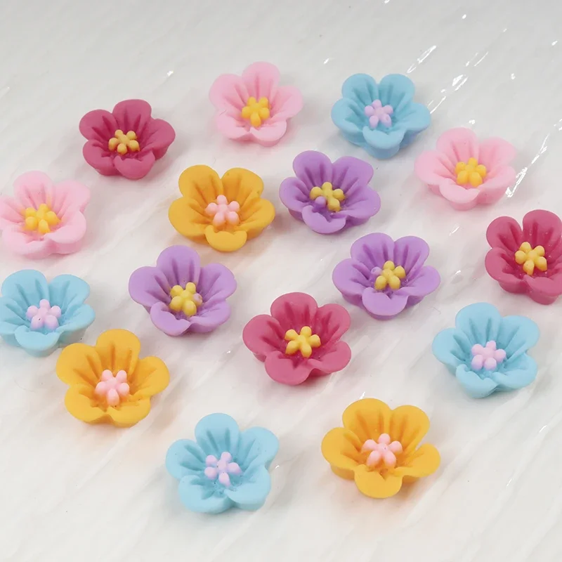 Resin Art Earrings Material - 50 шт., мини-цветок для дизайна ногтей,