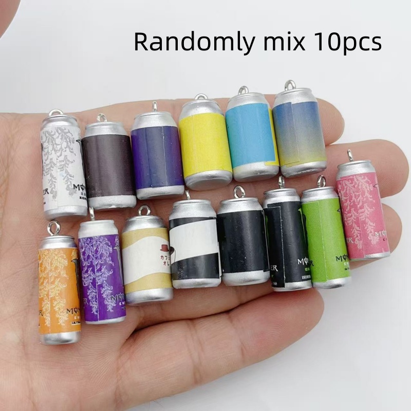 Resin Art Notes - 10 шт. миниатюрных имитационных брелоков-баночек для