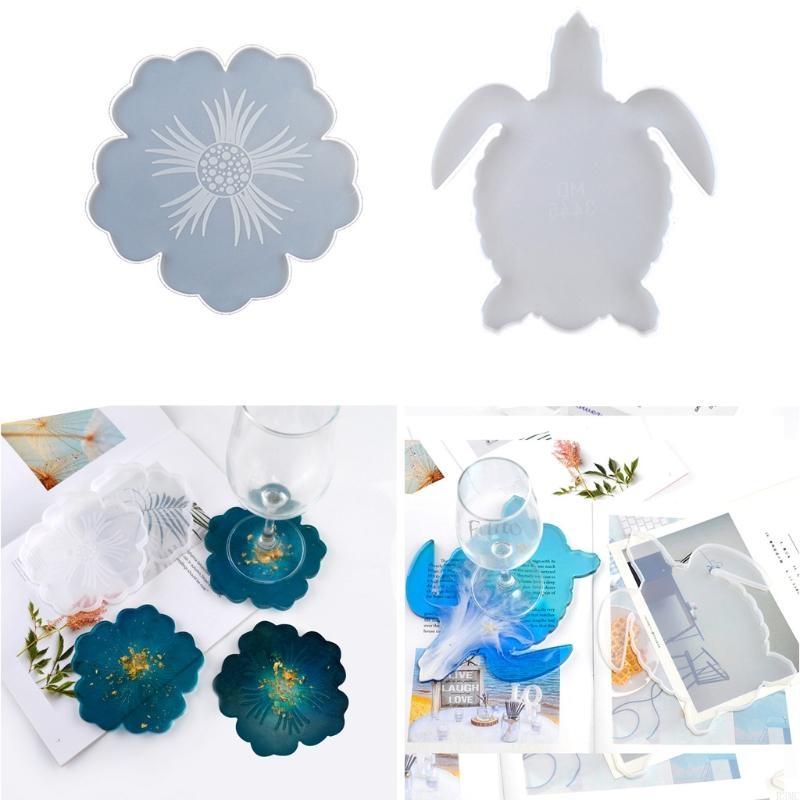 Resin Art Geode - R3MC 2PCS DIY FLOWER FARTH SILICONE