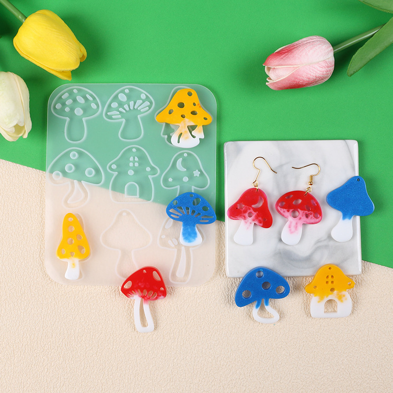 Разностильные серьги-подвески  – обзор и цена Resin Art Acrylic